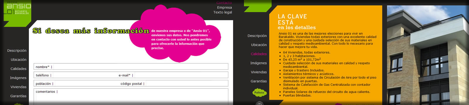 web inmobiliaria diseño
