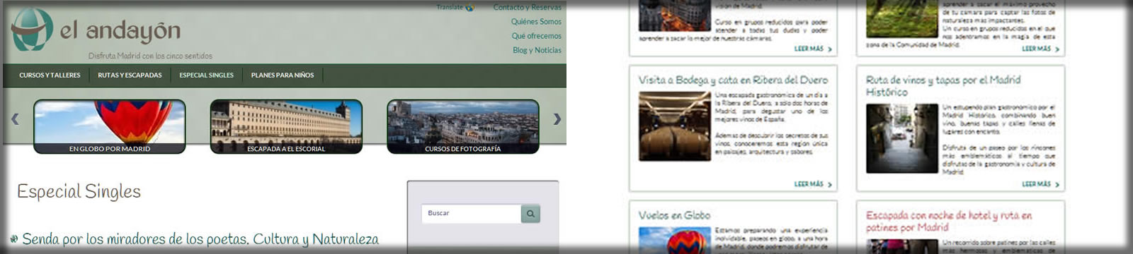 web de viajes con reservas