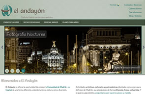 Website for tourisme and leisure in Madrid