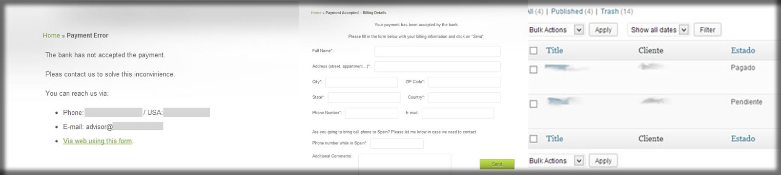 TPV para enviar solicitud pagos personalizados