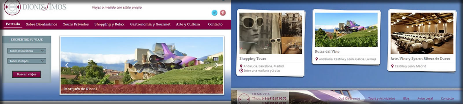 web de viajes por españa