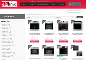 Tienda de electrodomésticos online