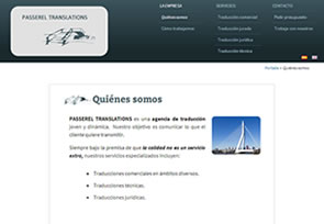 Web para empresa de traducción