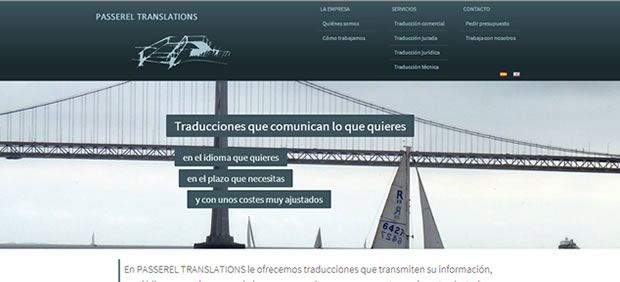 Web para empresa de traducción