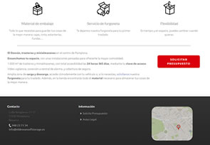 Web de alquiler de trasteros