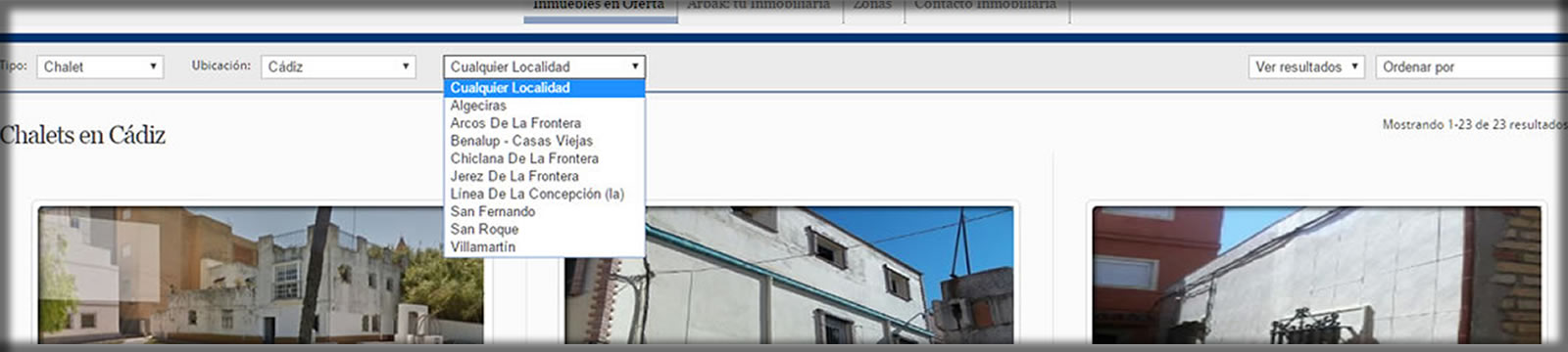 web para inmobiliaria