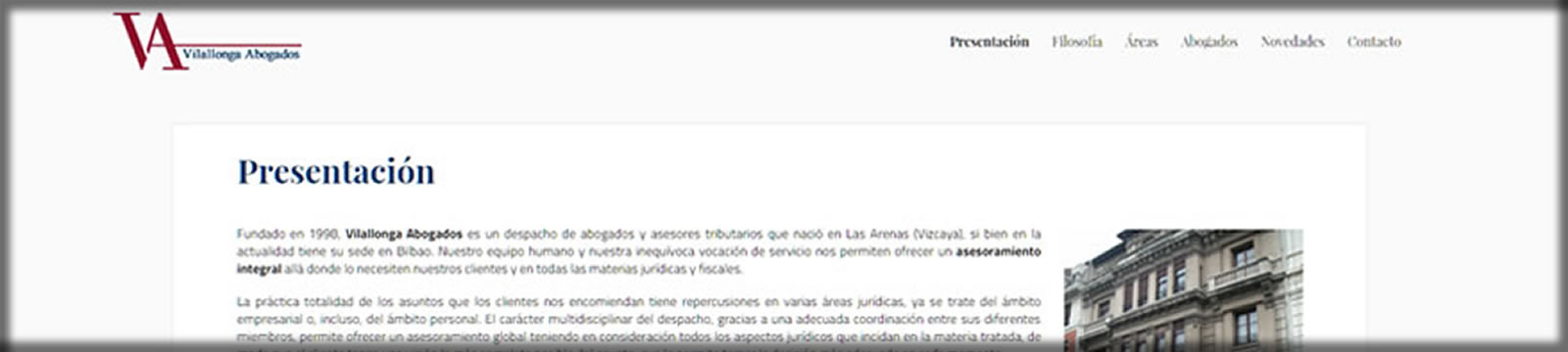 web para despacho de abogados