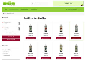 Tienda de productos para plantas