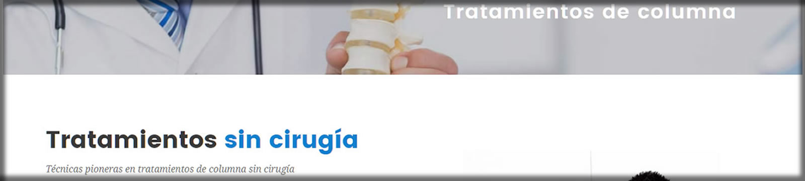 web para médicos de espalda