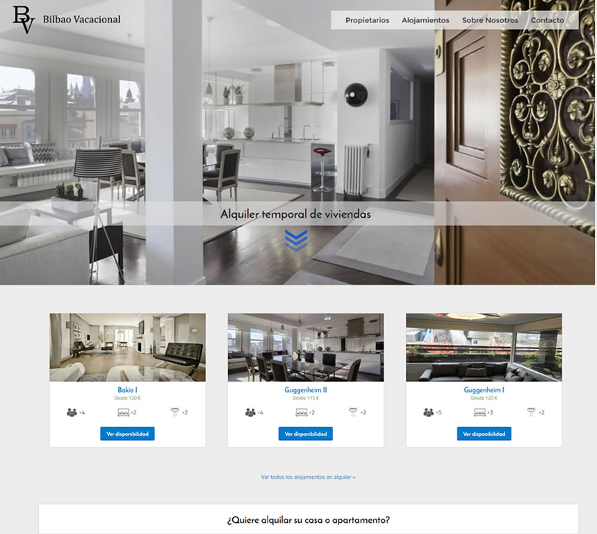 Web de Alquiler vacacional