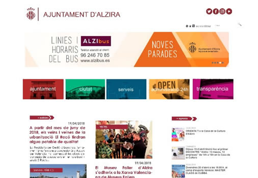 Rediseño Joomla con plantilla antigua para Ayuntamiento