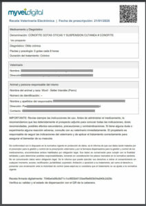 Recetas en pdf con QR para ver su validez y estado