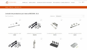 Listados de producto por marcas