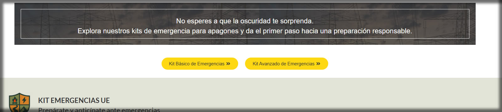 kits emergencias