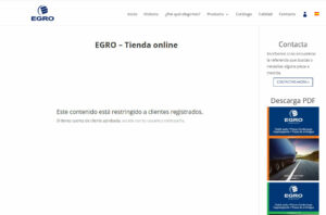 Acceso restringido a la tienda