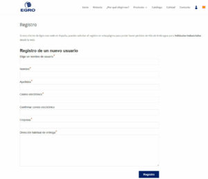 Registro de clientes con campos personalizados